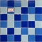 48X48MM حمام السباحة بلاط الموزاييك اللون الأزرق الزجاج بلاط الفسيفساء