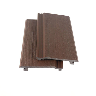 شراء الصديق للبيئة 145x20.5mm اللون البني WPC لوحة الحائط والخشب البلاستيكي المركب الحائط الخارجي اللوحة للبناء التصنيع عبر الإنترنت