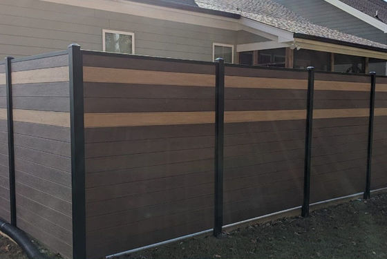 شراء لوحة سياج الجدار الخارجي WPC 24x170mm المقاومة للرماد التصنيع عبر الإنترنت