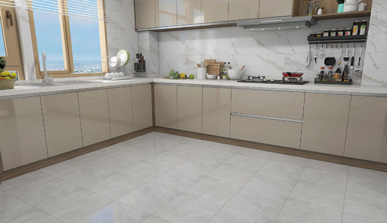 شراء البلاط الزجاجي السيراميكي للإنشاء و 400x400mm داخل الأرضية البلاط الرمادي للزخرفة التصنيع عبر الإنترنت