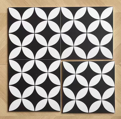 شراء بلاط سيراميك ريفي أسود وأبيض 20x20 سم للأرضيات والجدران الداخلية التصنيع عبر الإنترنت