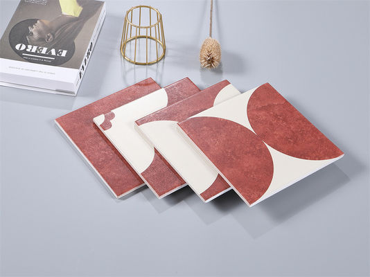 شراء بلاط صناعي من السيراميك الأحمر البيج 20x20 سم للحائط الأرضي الداخلي التصنيع عبر الإنترنت