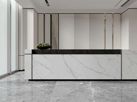 شراء ألواح حجر سينترد Carrara Matte مقاس 1420x2700 مم للاستخدام الداخلي التصنيع عبر الإنترنت