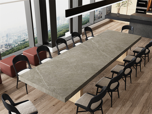 شراء غراي مات 1600×3200ملم شرائح الحجر المكسوة للتصميم المكتب التصنيع عبر الإنترنت