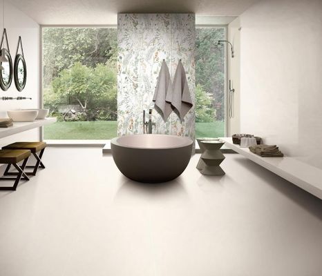 شراء بيج 750x1500 مم بلاط أرضيات بورسلين مزجج ناعم مضاد للبكتيريا التصنيع عبر الإنترنت