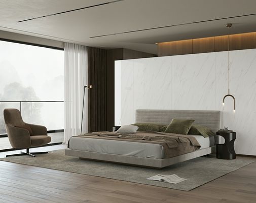 شراء بلاط البورسلين الملمع البيضاء 900x1800mm مضاد للبكتيريا المقاوم للخدش التصنيع عبر الإنترنت