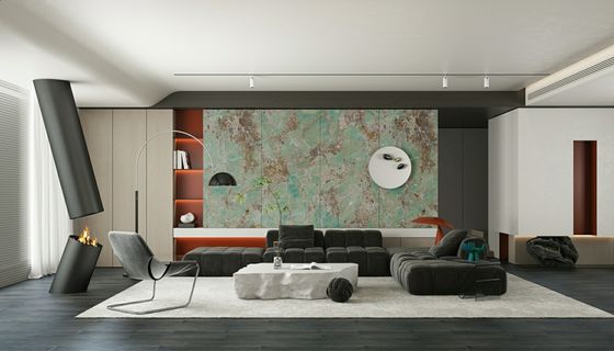 شراء بلاط بورسلين مصقول أخضر مزجج 900x1800 مم 0.5% امتصاص الماء التصنيع عبر الإنترنت