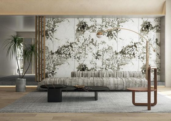 شراء بلاط بورسلين مصقول رمادي 900x1800 مم للأرضيات الداخلية التصنيع عبر الإنترنت