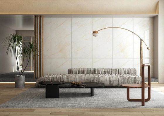 شراء بلاط بورسلين مصقول ومزجج بلون أصفر فاتح 900x1800 ملم التصنيع عبر الإنترنت