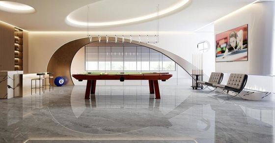 شراء بلاط البورسلين الزجاجي الملمع 900x1800mm الرمادي الخفيف نظرة الرخام التصنيع عبر الإنترنت