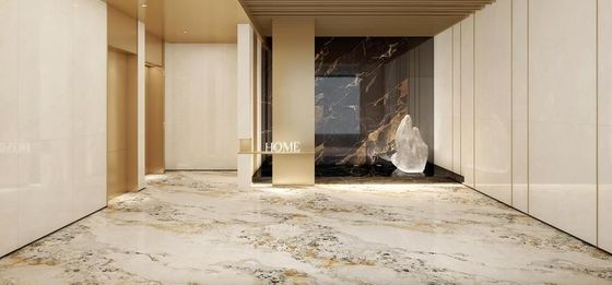 شراء بلاط بورسلين مصقول ومزجج AAA درجة 900x1800 مم أصفر فاتح التصنيع عبر الإنترنت