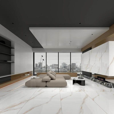 شراء بلاط بورسلين مصقول ومزجج ذهبي كارارا 1200x1800 مم التصنيع عبر الإنترنت