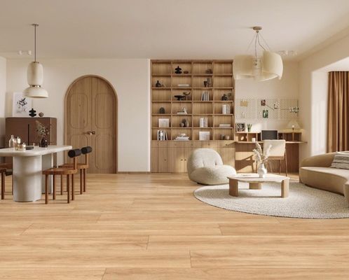 شراء بلاط البورسلين الخشبي البني من الدرجة AAA 250x1500mm التصنيع عبر الإنترنت