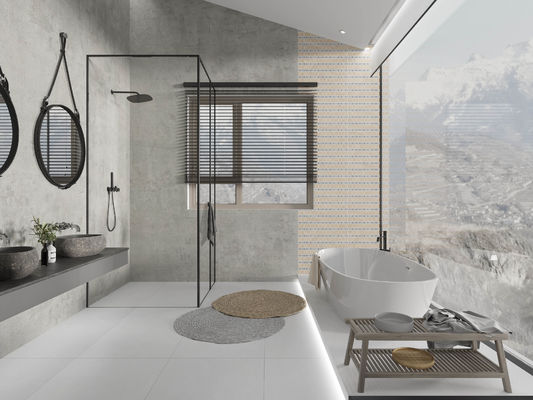 شراء الدرجة AAA 600x1200mm بلاط الأرضية البورسلينية الرمادية الخفيفة التصنيع عبر الإنترنت