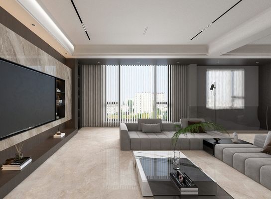 شراء بلاط بورسلين مصقول باللون البني الفاتح 1 متر × 1 متر أنيق مقاوم للخدش داخل الأرضية مصقول مزجج لتجديد وغرفة النوم التصنيع عبر الإنترنت