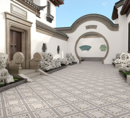 شراء مقاومة الحمض 600x600ملم ريترو خارجية أرضية الرصيف البلاط السيراميكي للحديقة الساحلية التصنيع عبر الإنترنت