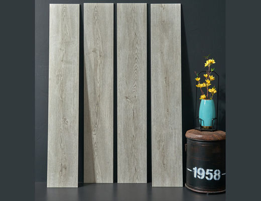 شراء 25x150cm 4 قطع بلاط البورسلين الخشبي المزجج مواد البناء المصقولة 9.5 ملم التصنيع عبر الإنترنت