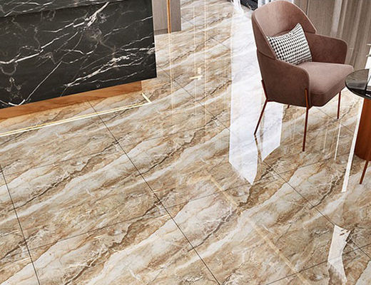 شراء 800x800mm 3pcs / Ctn لون الذهب بلاط الأرضيات غرفة المعيشة بورسلين Fullbody 11mm التصنيع عبر الإنترنت