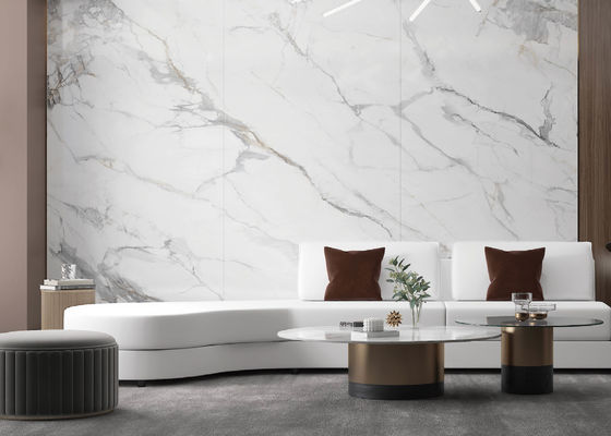 شراء ألواح كبيرة اصطناعية منضدة حجرية متكلسة 1200x2700mm للأثاث التصنيع عبر الإنترنت