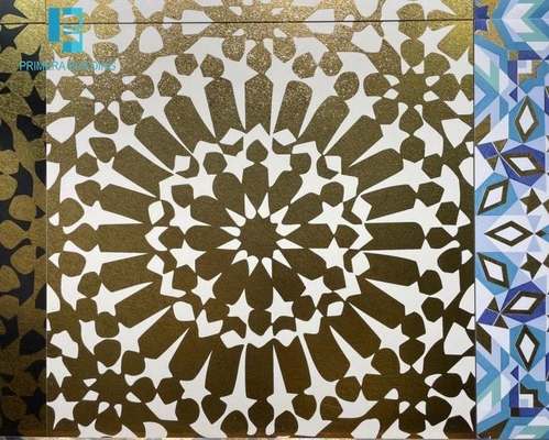 شراء 60x60cm الشمس زهرة لون الذهب بلاط الأرضيات 3D النافثة للحبر الطباعة التصنيع عبر الإنترنت