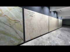 بلاط زجاجي ملمع وردي 900x1800x9mm لتصميم الأرضيات الداخلية وغرفة المعيشة