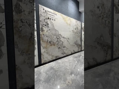 900x1800x9mm البلاط الزجاجي الملمع المقاوم للنزلاق البلاط الأصفر الفاتح للغرفة المعيشة