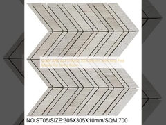 درجة AAA وفسيفساء حمام السباحة من الطوب الحراري 305x305 ملم