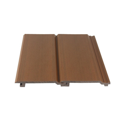 مضاد للنار 145x20.5mm WPC لوحة التغطية البني والخشب الخارجي البلاستيكية الجدار المركب لوحة للمشروع