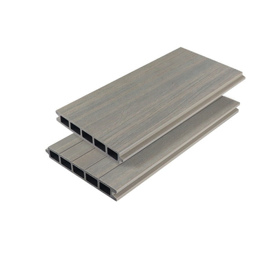 الشرفة الخارجية المضادة للتآكل لوح الخشب البلاستيكي 170x24mm رمادي الضميمة السياج لوحة الدرابزين WPC