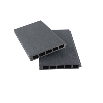 لوح مركب بلاستيكي رمادي غامق خارج فناء العريشة لوح التقسيم 170x24mm