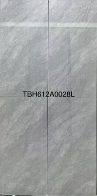 Carrara البوترات السيراميكية Pocerlain البلاط الملمع الزجاجي الملمع الرمادي أرضية الحائط المكتب 600x1200mm