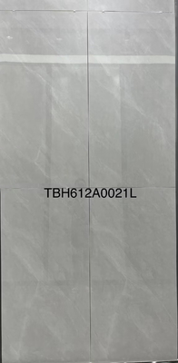 600×1200ملم بلاط زجاجي ملمع أرضية رمادية لامعة جدار شرفة مكتب Carrara Pocerlain