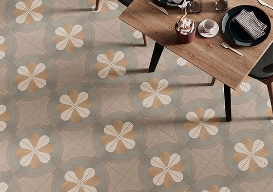 المقاومة للحمض البني 200x200mm داخل الأرضية البنفسجية البرية للبلاط للتصميم وغرفة الطعام