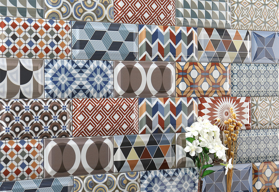 بلاط الخبز الفني، بلاط الحائط السيراميكي الحديث 75x152mm لتصميم الجدران وغرفة الطعام