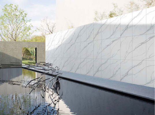 600×1200ملم مسطحات الحائط البورسلينية البيضاء القديمة