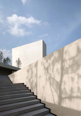 بلاط الحجر الخارجي البيج المتسخ نصف الملمع 600x1200mm