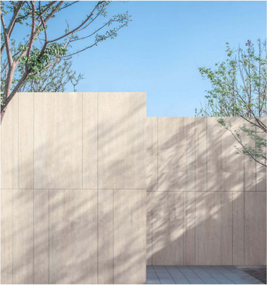 بلاط البورسلين البيضاء المعتمة 600x1200mm للجدران الخارجية