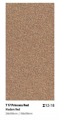 ISO9001 الأحمر 400x400x30mm أرضية أرضية أرضية للداخل