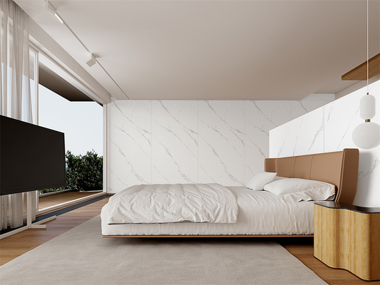 الدرجة AAA كارارا الحجر الأبيض المختلط 1420x2700mm مات
