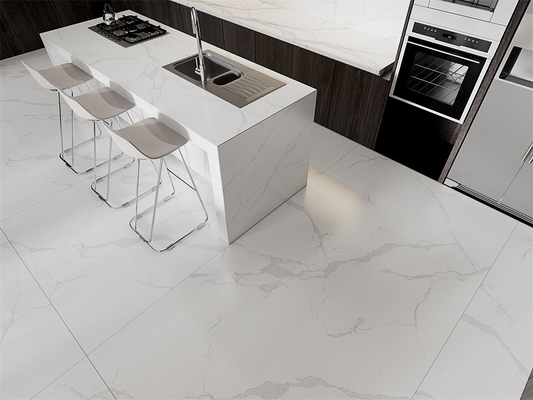 1420×2700ملم قطعة حجر متجمدة من Carrara White