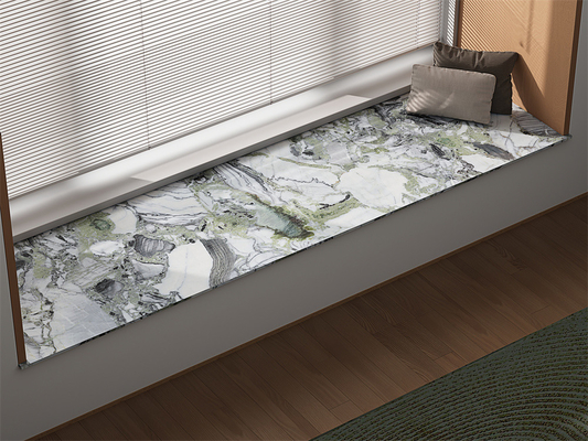 بلاطة حجرية مُلبدة مصقولة مقاومة للتآكل بحجم 1600x3200 ملم