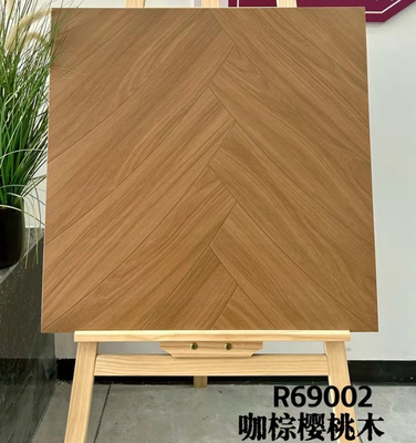 بلاط أرضيات سيراميك بني بنمط متعرج 600x600 مم درجة AAA