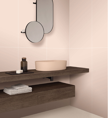 بلاط البورسلين الزجاجي الوردي المقاوم للنزلق 400x800mm 600x1200mm