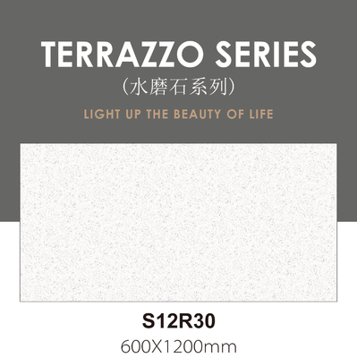 600x1200mm الدرجة AAA الرمادي Terrazzo داخل الحائط النسيج وجه الطفل البورسلين الزجاجية البلاط للديكور