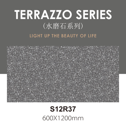 بلاط الأرضيات الداخلية من البورسلين من طراز Terrazzo 600x1200mm