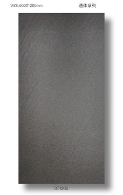 رمادي داكن 1200x600mm كامل الجسم الأرضية الخارجية بلاط البورسلين الرايترو للحديقة مقاومة للرطوبة
