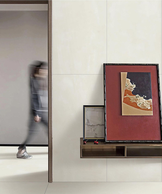 بلاط البورسلين الحائط البيج الحالي 1200x600mm بلاط مرصع ناعم مقاوم للرطوبة لغرفة المعيشة