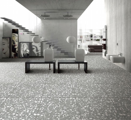 لا يزول البلاط والجدار الداخلي 600x600mm الرمادي البورسلين البلاط كامل الجسم لتصميم الحمام