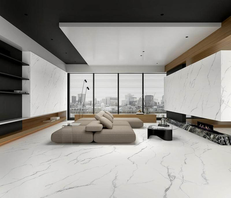 أرضية خارجيّة من Carrara والتي لا تتغيّر 1200x1200x9mm أبيض وجه الطفل البورسلين الزجاجي للزخرفة والفندق