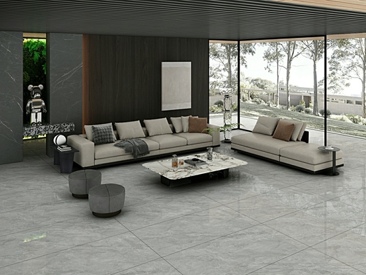 أسود مذهل ريترو الجدار الخارجي 900x1800x9mm البورسلين الملمع الزجاجي ISO9001 للديكور والتصميم
